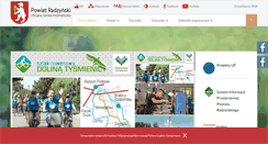 Desktop Screenshot of powiatradzynski.pl
